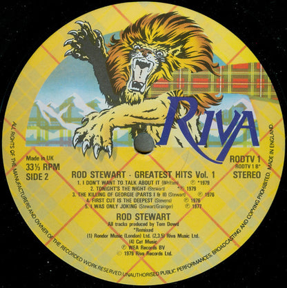 Rod Stewart : Greatest Hits Vol. 1 (LP, Comp, WEA)