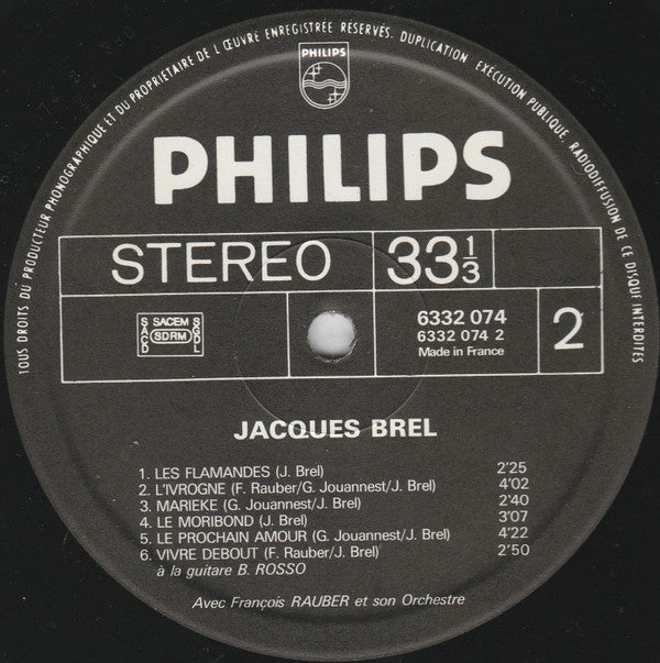 Jacques Brel : N° 4  (LP, Comp, RE)