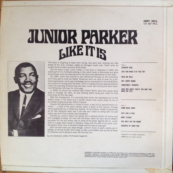 Junior Parker* : Like It Is (LP, Mono)