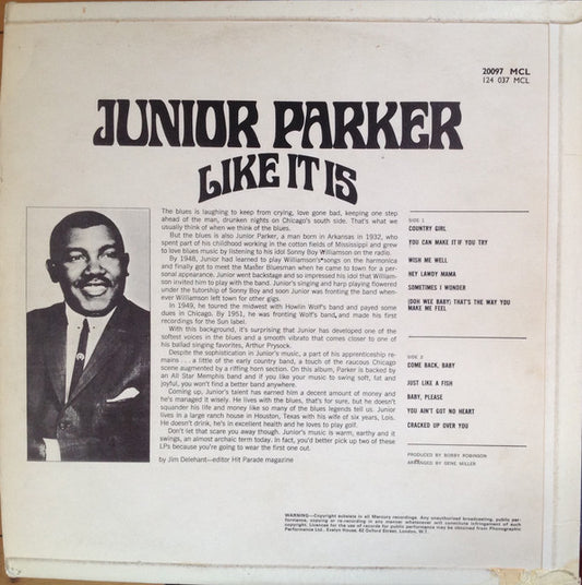 Junior Parker* : Like It Is (LP, Mono)