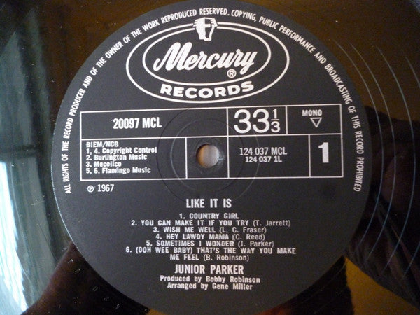 Junior Parker* : Like It Is (LP, Mono)