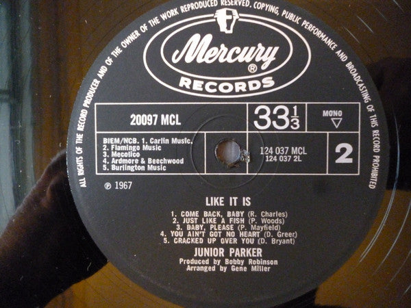 Junior Parker* : Like It Is (LP, Mono)