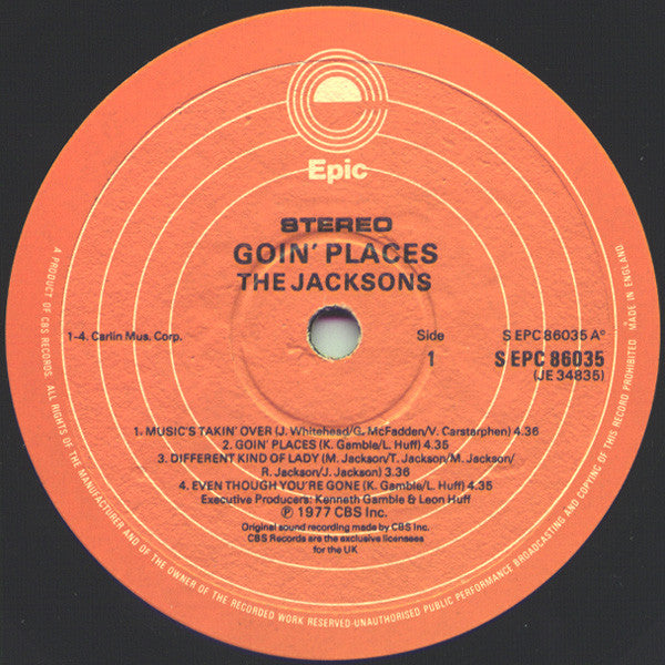 The Jacksons : Goin' Places (LP, Album, Gat)