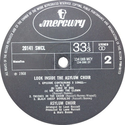 Asylum Choir : Look Inside The Asylum Choir (LP, Album)