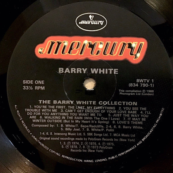 Barry White : The Collection (LP, Comp, RM)