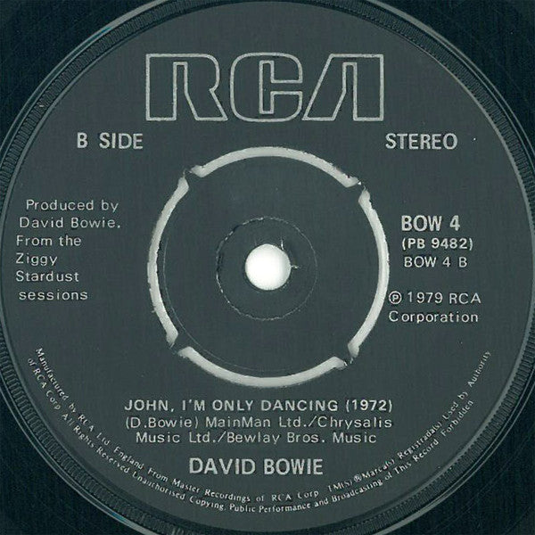 David Bowie : John, I'm Only Dancing (Again) (1975) / John, I'm Only Dancing (1972) (7", Single, Pus)