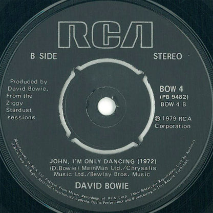 David Bowie : John, I'm Only Dancing (Again) (1975) / John, I'm Only Dancing (1972) (7", Single, Pus)