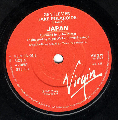 Japan : Gentlemen Take Polaroids (2x7", Single, Gat)