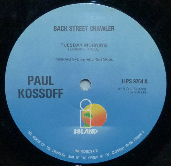 Kossoff* : Back Street Crawler (LP, Album, RE)