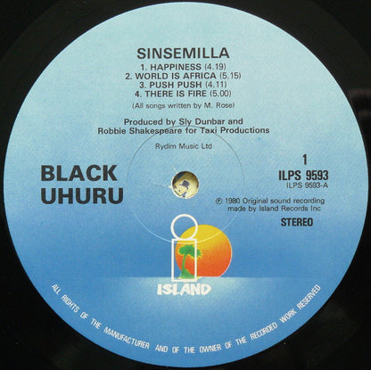 Black Uhuru : Sinsemilla (LP, Album, RE, Blu)