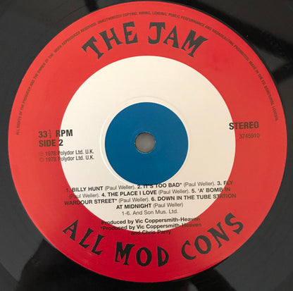 The Jam : All Mod Cons (LP, Album, RE, 180)