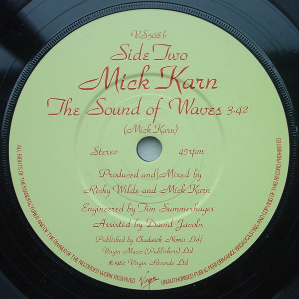 Mick Karn : Sensitive (7", Single)