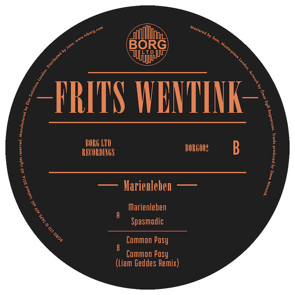 Frits Wentink : Marienleben (12", Ltd)