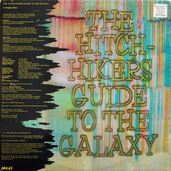 Douglas Adams : The Hitch-Hiker's Guide To The Galaxy (2xLP, Album)