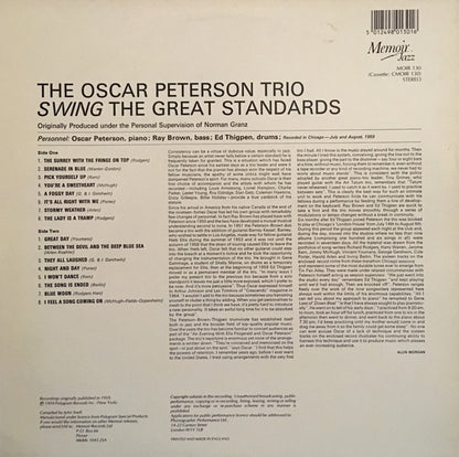 The Oscar Peterson Trio : The Oscar Peterson Trio Swing The Great Standards (LP, Comp)