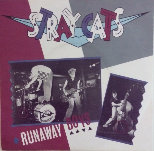 Stray Cats : Runaway Boys (7", Single, Pap)