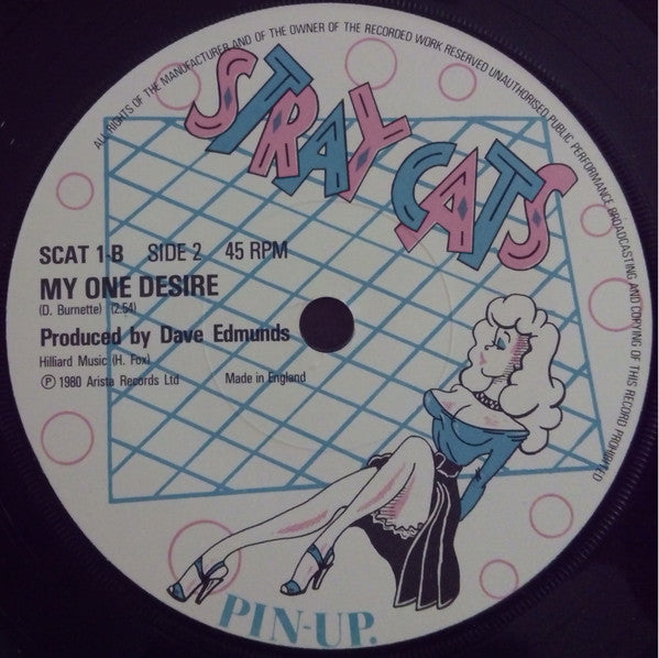 Stray Cats : Runaway Boys (7", Single, Pap)