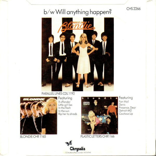 Blondie : Hanging On The Telephone (7", Single, Styrene, Sol)