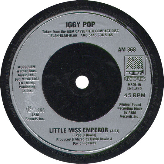 Iggy Pop : Real Wild Child (Wild One) (7", Single, Pos)
