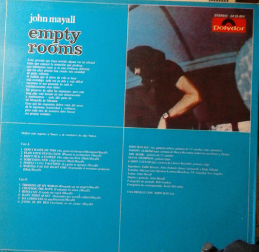 John Mayall : Empty Rooms (Habitaciones Vacias) (LP)