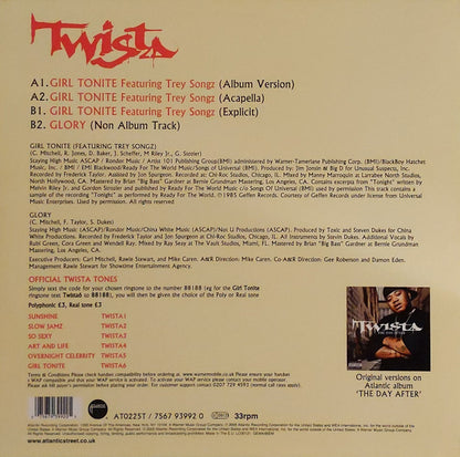 Twista : Girl Tonite / Glory (12")