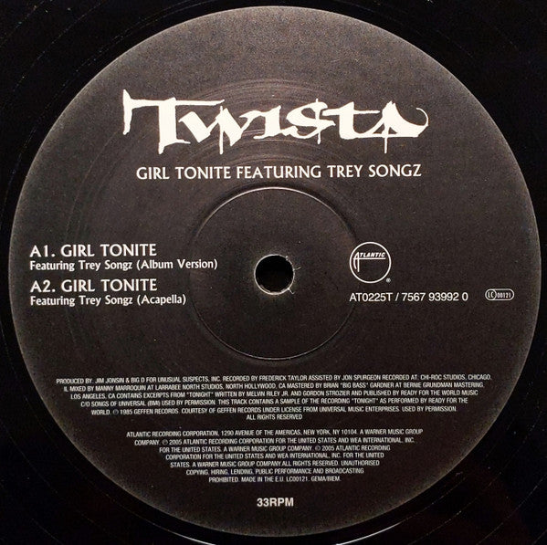 Twista : Girl Tonite / Glory (12")