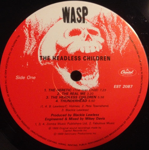 W.A.S.P. : The Headless Children (LP, Album)