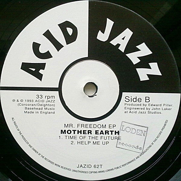 Mother Earth : Mr. Freedom (12", EP)