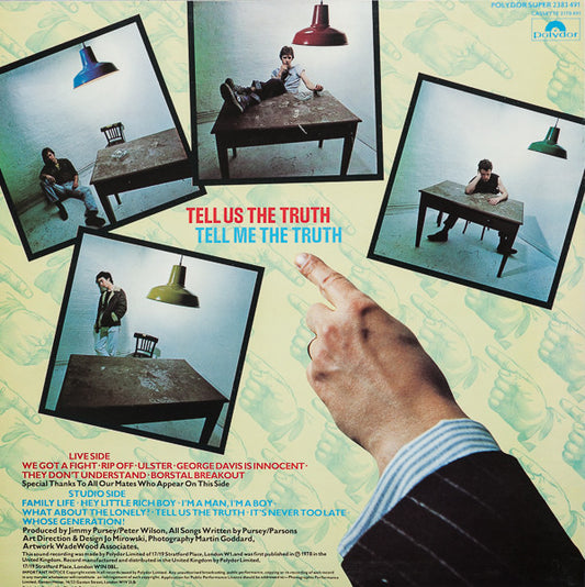 Sham 69 : Tell Us The Truth (LP, Album)