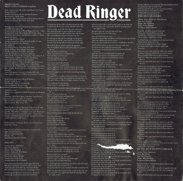 Meat Loaf : Dead Ringer (LP, Album)