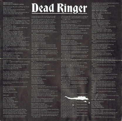 Meat Loaf : Dead Ringer (LP, Album)