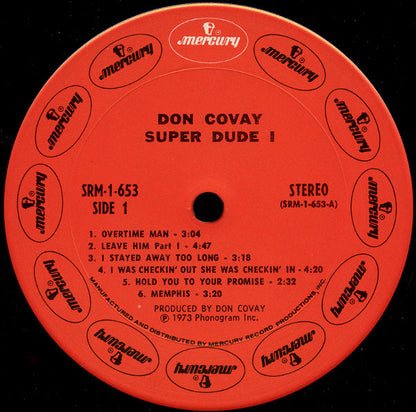 Don Covay : Super Dude I (LP, Album)