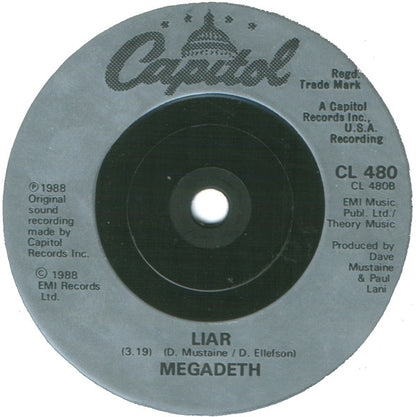 Megadeth : Anarchy In The U.K. (7", Single, Sil)