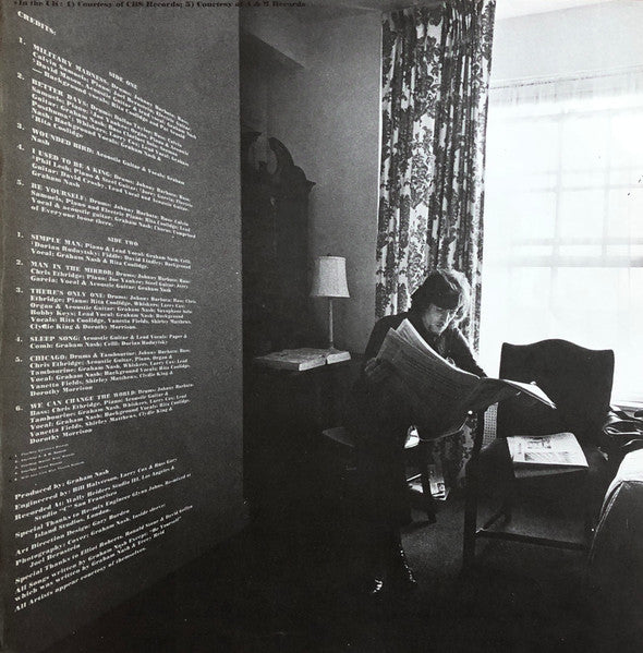 Graham Nash : Songs For Beginners (LP, Album, RE)