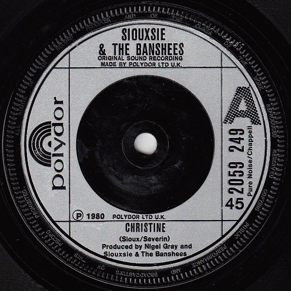 Siouxsie And The Banshees* : Christine (7", Single, Sol)