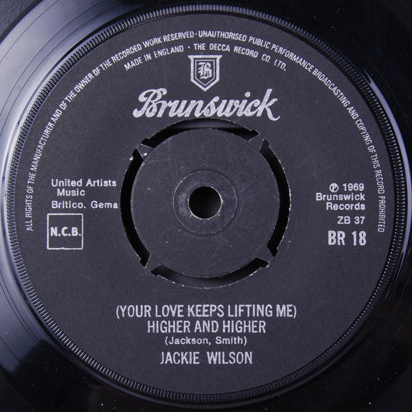 Jackie Wilson : I Get The Sweetest Feeling / (Your Love Keeps Lifting Me) Higher And Higher (7", Single, RE)