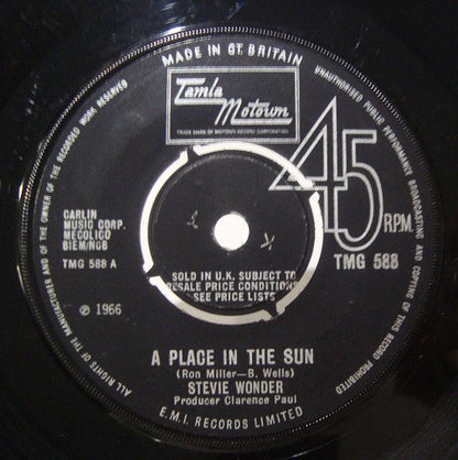 Stevie Wonder : A Place In The Sun / Sylvia (7", Single, 4-P)