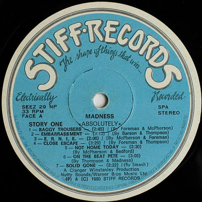 Madness : Absolutely (LP, Album)