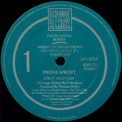Prefab Sprout : Steve McQueen (LP, Album)