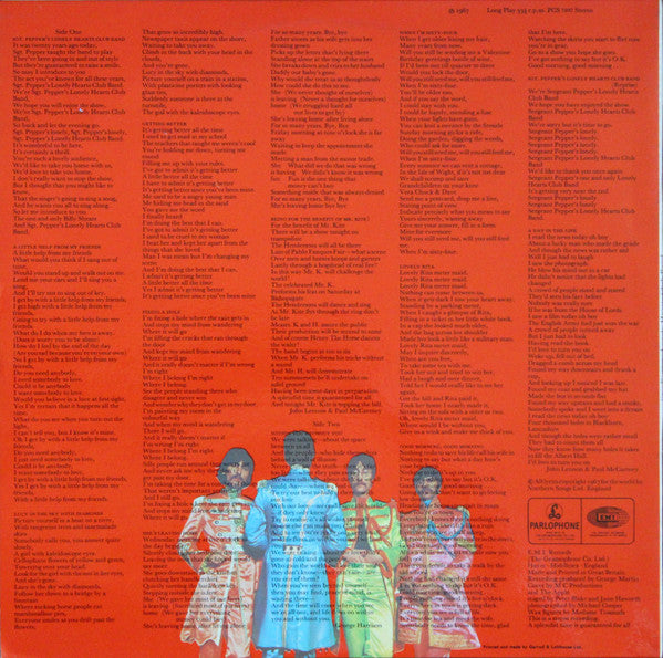 The Beatles : Sgt. Pepper's Lonely Hearts Club Band (LP, Album, RE, RP, 2 B)