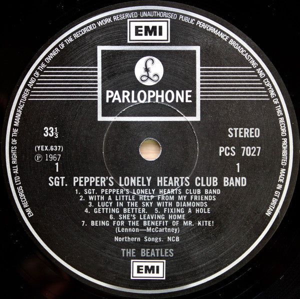 The Beatles : Sgt. Pepper's Lonely Hearts Club Band (LP, Album, RE, RP, 2 B)