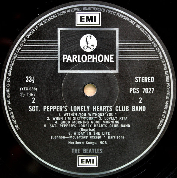 The Beatles : Sgt. Pepper's Lonely Hearts Club Band (LP, Album, RE, RP, 2 B)