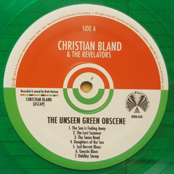 Christian Bland & The Revelators : The Unseen Green Obscene (LP, Album, Mono, 160)