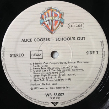 Alice Cooper : School's Out (LP, Album, RE, Gat)