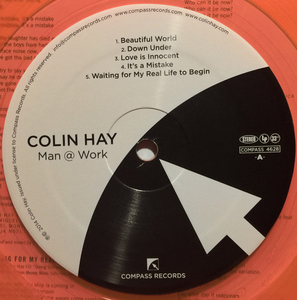 Colin Hay : Man @ Work (LP, Album, RE, Ora)