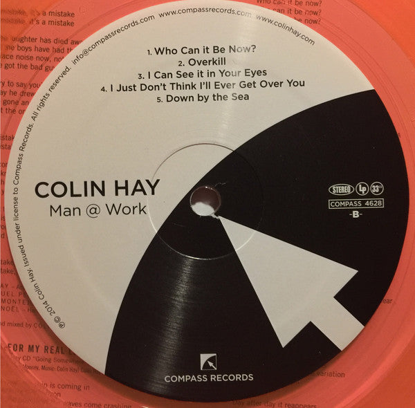 Colin Hay : Man @ Work (LP, Album, RE, Ora)