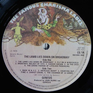 Genesis : The Lamb Lies Down On Broadway (2xLP, Album, RP)