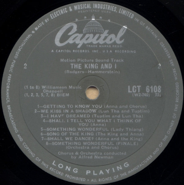 Rodgers & Hammerstein : The King And I (LP, Mono, RP, Gre)