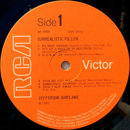 Jefferson Airplane : Surrealistic Pillow (LP, Album, RE)