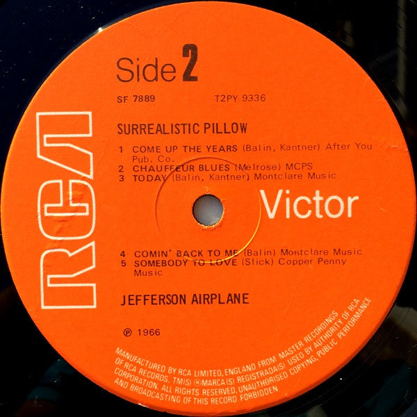 Jefferson Airplane : Surrealistic Pillow (LP, Album, RE)